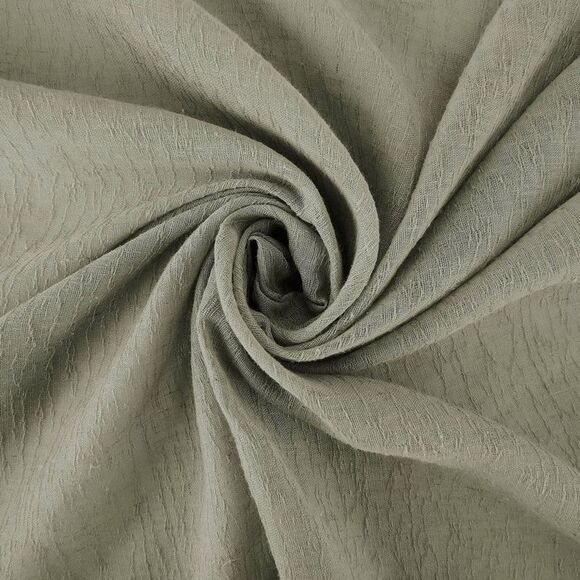 Clean Window - 96"x52" Crushed Texture Anti-Dust Sheer Curtain Pa Green - Picture 5 of 6